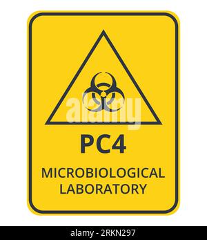 PC4-Symbol für mikrobiologisches Labor Stock Vektor