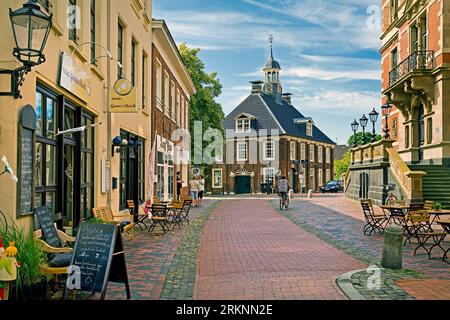 Historische Häuser in der Altstadt, Deutschland, Niedersachsen, Ostfriesland, leer Stockfoto