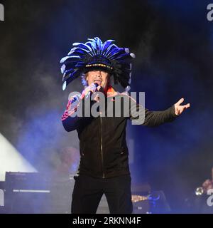 Jamiroquai tritt auf dem Siegerfestival 2023 in Portsmouth, Hampshire, Großbritannien, am 25. August 2023 auf Stockfoto