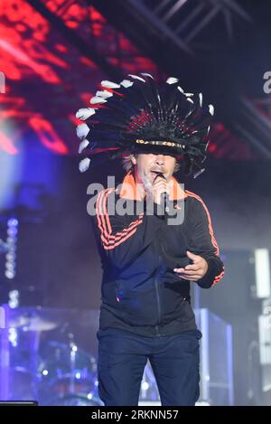 Jamiroquai tritt auf dem Siegerfestival 2023 in Portsmouth, Hampshire, Großbritannien, am 25. August 2023 auf Stockfoto