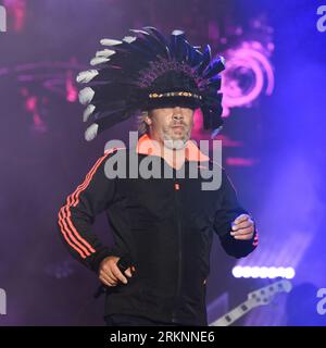 Jamiroquai tritt auf dem Siegerfestival 2023 in Portsmouth, Hampshire, Großbritannien, am 25. August 2023 auf Stockfoto