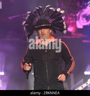 Jamiroquai tritt auf dem Siegerfestival 2023 in Portsmouth, Hampshire, Großbritannien, am 25. August 2023 auf Stockfoto