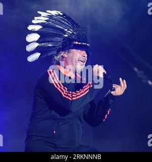 Jamiroquai tritt auf dem Siegerfestival 2023 in Portsmouth, Hampshire, Großbritannien, am 25. August 2023 auf Stockfoto