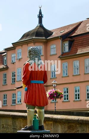 Figur des Arztes und Wunderheilers Dr. Eisenbarth, Deutschland, Niedersachsen, Hannoversch Muenden Stockfoto