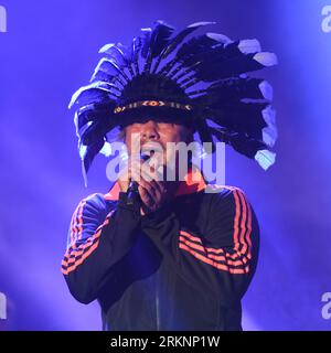 Jamiroquai tritt auf dem Siegerfestival 2023 in Portsmouth, Hampshire, Großbritannien, am 25. August 2023 auf Stockfoto