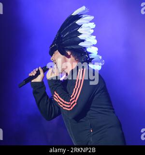 Jamiroquai tritt auf dem Siegerfestival 2023 in Portsmouth, Hampshire, Großbritannien, am 25. August 2023 auf Stockfoto