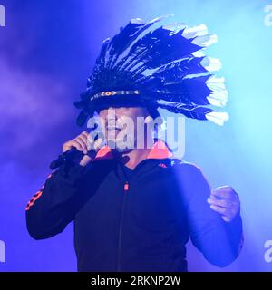 Jamiroquai tritt auf dem Siegerfestival 2023 in Portsmouth, Hampshire, Großbritannien, am 25. August 2023 auf Stockfoto