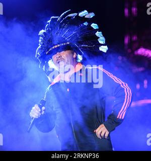 Jamiroquai tritt auf dem Siegerfestival 2023 in Portsmouth, Hampshire, Großbritannien, am 25. August 2023 auf Stockfoto