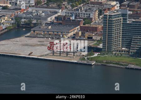 The Old Pepsi Sign in Gantry Plaza Long Island City NYC 2009 Stockfoto