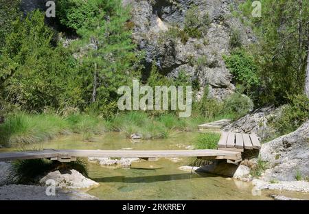 Parrizal de Beceite Route in der Region Matarraña, Provinz Teruel, Aragon, Spanien Stockfoto