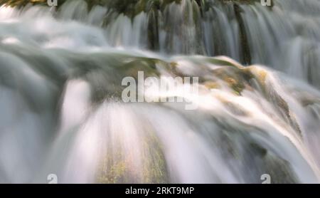 Wasserfälle im Nationalpark Plitvicer Seen, Kroatien, Europa Stockfoto
