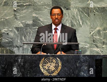 Bildnummer: 58522438 Datum: 27.09.2012 Copyright: imago/Xinhua (120927) -- NEW YORK, 27. September 2012 (Xinhua) -- die erste burundische Vizepräsidentin Therence Sinunguruza spricht am 27. September 2012 im UN-Hauptquartier in New York, den Vereinigten Staaten, über die allgemeine Debatte der 67. Tagung der UN-Generalversammlung, als die einwöchige Veranstaltung am Donnerstag ihren dritten Tag hier begann. (Xinhua/Wang Lei) UN-NEW YORK-Generalversammlung-ALLGEMEINE AUSSPRACHE PUBLICATIONxNOTxINxCHN People Politik UN Generalversammlung Vereinte Nationen xns x0x 2012 quer 58522438 Datum 27 09 2012 Copyright Imago XINHUA New Yor Stockfoto