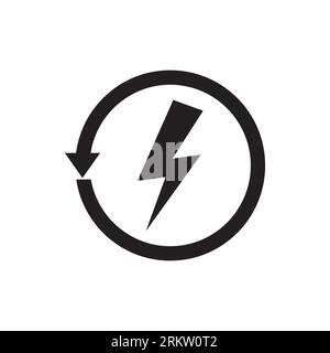 energy - bolt - power icon vector Stock Vektor