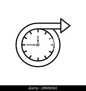 Long term icon. clock sign. vector illustration Stock Vector