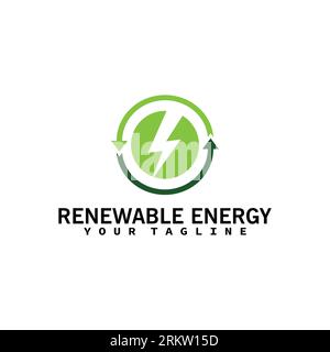 energy - sun -ecology -renewable logo template Stock Vector