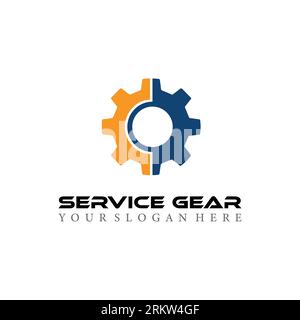 modern gear service logo, icon, symbol, vector illustration Stock Vektor