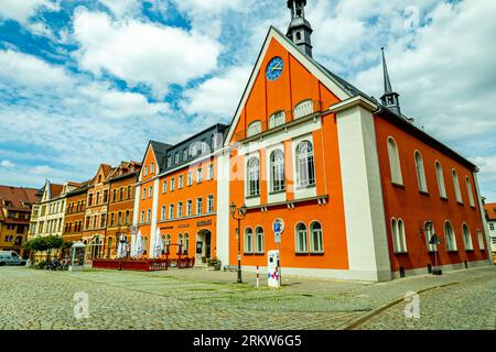 Sommerwanderung durch das Saaletal zur schönen Leuchtenburg bei Kahla - Thüringen - Deutschland Stockfoto