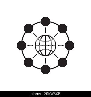 connection - internet icon vector Stock Vector