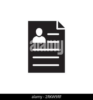 Documents cv, file vector icon. Premium quality graphic design icon. One of the collection icons for websites, web design, mobile app Stock Vector