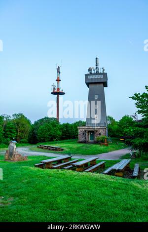 Sommerradtour durch das Hinterland von Schmalkalden nach Werratal bei Breitungen - Thüringen - Deutschland Stockfoto