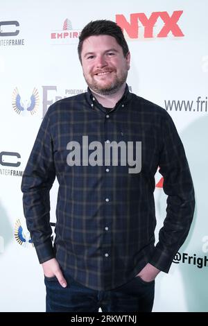 London, UK. 25th Aug, 2023. Stewart Sparke photographed at the World Premiere of How to Kill Monsters held during Pigeon Shrine Frightfest 2023 at the Cineworld Leicester Square. Picture by Julie Edwards Credit: JEP Celebrity Photos/Alamy Live News Stock Photo