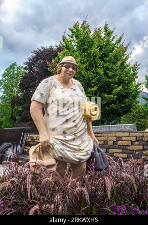 Bad Ragaz, Schweiz - 25. Juli 2023: Die größte Skulpturenausstellung Europas im Freien findet in Bad Ragaz statt. Stockfoto