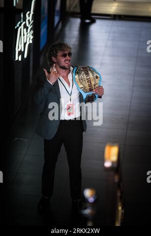 London, Großbritannien. 25. August 2023. Channing Decker fotografierte während des Pigeon Shrine Frightfest 2023 auf dem Cineworld Leicester Square. Bild von Julie Edwards Credit: JEP Celebrity Photos/Alamy Live News Stockfoto