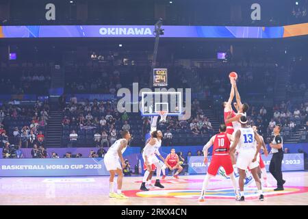 Okinawa Arena, Okinawa, Japan. 26th Aug, 2023. General view, AUGUST 26, 2023 - Basketball : FIBA Basketball World Cup 2023 1st Round Group F match between Cape Verde - Georgia at Okinawa Arena, Okinawa, Japan. Credit: YUTAKA/AFLO SPORT/Alamy Live News Stockfoto