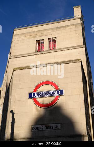 Leicester Square Underground Station, London, UK.  23 Aug 2023 Stock Photo