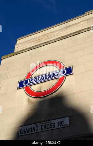 Leicester Square Underground Station, London, UK.  23 Aug 2023 Stock Photo