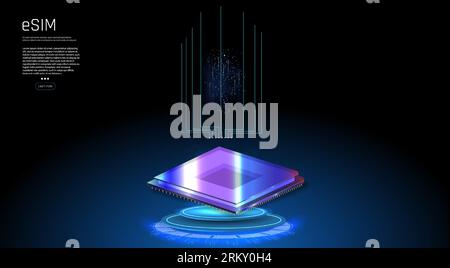Fingerprint Scanning Technology Concept vector Stock Vektor