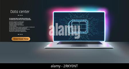 Cyberpunk retro futuristic poster set abstract cosmic shapes. Digital design elements hud style. Trendy 2022 shapes in cyberpunk style. Bar labels,inf Stock Vektor