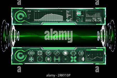 Spracherkennung, Equalizer, Audiorecorder. Mikrofontaste mit Schallwelle. Symbol für intelligente Technologie. Hi-Tech-KI-Assistenzstimme, Backgro Stock Vektor