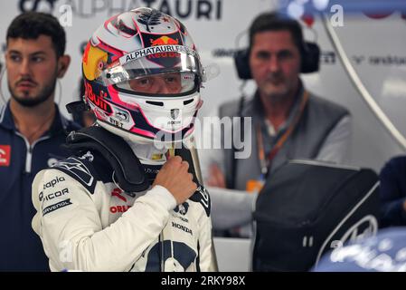 Zandvoort, Niederlande. 26. August 2023. Liam Lawson (NZL) AlphaTauri. 26.08.2023. Formel-1-Weltmeisterschaft, Rd 14, Großer Preis Der Niederlande, Zandvoort, Niederlande, Qualifizierender Tag. Auf dem Foto sollte Folgendes stehen: XPB/Press Association Images. Quelle: XPB Images Ltd/Alamy Live News Stockfoto