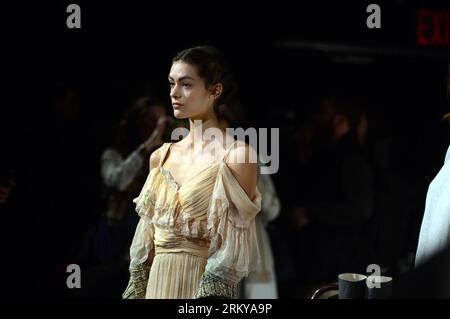 Bildnummer: 59187797  Datum: 07.02.2013  Copyright: imago/Xinhua A model displays a creation from Candela during the Mercedes-Benz Fashion Week Fall 2013 collections in New York, the United States, on Feb. 7, 2013. The Fashion Week brings out the newest collections of over 90 designer runway shows and presentations. (Xinhua/Wang Lei) US-NEW YORK-FASHION WEEK-CANDELA PUBLICATIONxNOTxINxCHN Kultur Entertainment Mode Modewoche Modenschau xns x0x 2013 quer premiumd     59187797 Date 07 02 2013 Copyright Imago XINHUA a Model Displays a Creation from Candela during The Mercedes Benz Fashion Week Cas Stock Photo