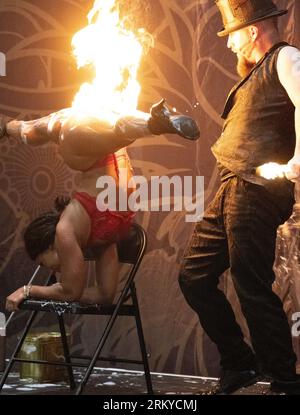 London, Großbritannien. 26. August 2023. The Big London Tattoo Show, Excel Centre London Credit: Ian Davidson/Alamy Live News Stockfoto
