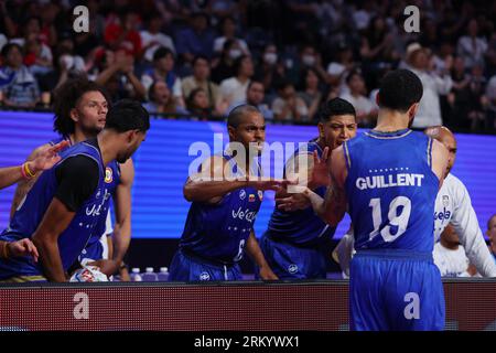 Okinawa Arena, Okinawa, Japan. 26. August 2023. Venezuela Team Group, 26. AUGUST 2023 - Basketball : FIBA Basketball World Cup 2023 1. Runde Gruppe F Spiel zwischen Slowenien - Venezuela in der Okinawa Arena, Okinawa, Japan. Quelle: YUTAKA/AFLO SPORT/Alamy Live News Stockfoto