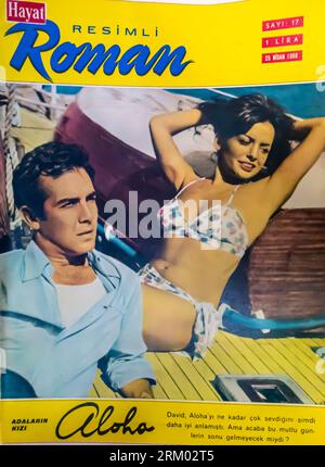 April 1966 illustrierte römische Ausgabe des Hayat-Magazins Stockfoto