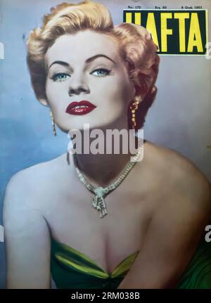 Hafta türkische Lifestyle- und Filmmagazin Cover Januar 1953 Stockfoto