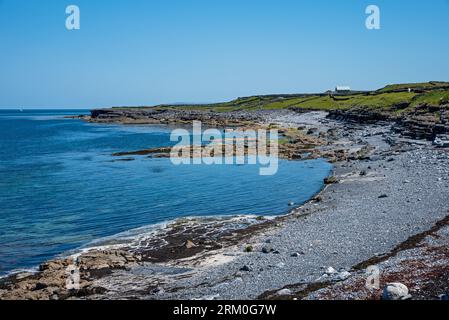 Ein fabelhafter, sicherer, sauberer Strand auf Inis Mor, Co, Galway, Inishmore, Aran Island, Irland Stockfoto