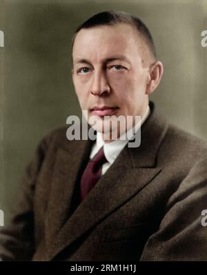 Sergei Rachmaninoff. c. 1921 Stockfoto