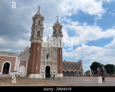 Basilika unserer Lieben Frau von Ocotlan: Eine Kulturikone in Tlaxcala, Mexiko Stockfoto