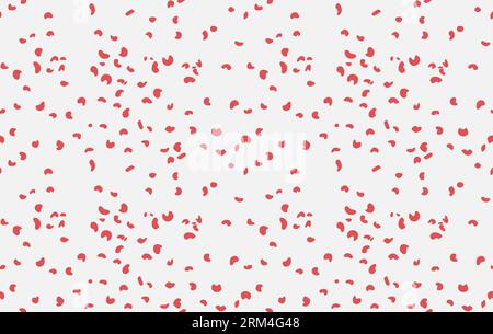 Vectorized pattern of red speckles with white background, pattern for design backgrounds or stamps, vector in cheerful and christmas tones Stock Vector