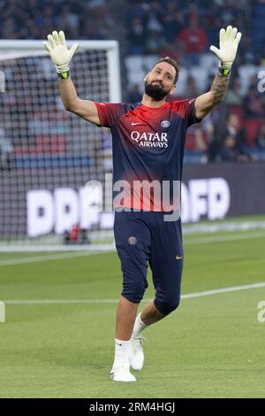 Paris, Frankreich. 25. August 2023. SAO PAULO, BRASILIEN - AUGUST 26: Spiel zwischen PSG und Lens als Teil der regulären Saison der Ligue 1 im Parc des Princes Stadium am 26. August 2023 in Paris, Frankreich. (Foto von Jose Prestes/PxImages) Credit: PX Images/Alamy Live News Stockfoto