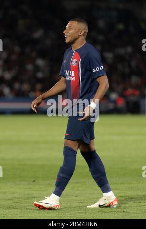 Paris, Frankreich. 26. August 2023. SAO PAULO, BRASILIEN - AUGUST 26: Spiel zwischen PSG und Lens als Teil der regulären Saison der Ligue 1 im Parc des Princes Stadium am 26. August 2023 in Paris, Frankreich. (Foto von Jose Prestes/PxImages) Credit: PX Images/Alamy Live News Stockfoto