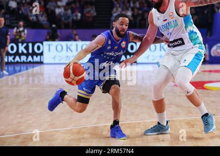 Okinawa Arena, Okinawa, Japan. 26. August 2023. Heissler Guillent (VEN), 26. AUGUST 2023 - Basketball : FIBA Basketball World Cup 2023 1. Runde Gruppe F Spiel zwischen Slowenien - Venezuela in der Okinawa Arena, Okinawa, Japan. Quelle: YUTAKA/AFLO SPORT/Alamy Live News Stockfoto