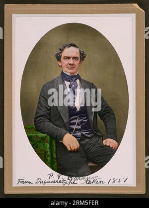 P. T. Barnum. Phineas Taylor „P. T.“ Barnum (5. Juli 1810 – 7. April 1891). Datum 1851 Stockfoto