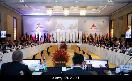 Bildnummer: 60698697  Datum: 11.11.2013  Copyright: imago/Xinhua (131111) -- NEW DELHI, Nov. 11, 2013 (Xinhua) -- Delegates attend the 11th Asia-Europe foreign ministers meeting (ASEM) in New Delhi, India, Nov. 11, 2013. The 2-day ASEM kicked off here on Monday. (Xinhua/Zheng Huansong) INDIA-NEW DELHI-ASEM-FMM PUBLICATIONxNOTxINxCHN People xcb x0x 2013 quer      60698697 Date 11 11 2013 Copyright Imago XINHUA  New Delhi Nov 11 2013 XINHUA Delegates attend The 11th Asia Europe Foreign Minister Meeting ASEM in New Delhi India Nov 11 2013 The 2 Day ASEM kicked off Here ON Monday XINHUA Zheng Huan Stock Photo