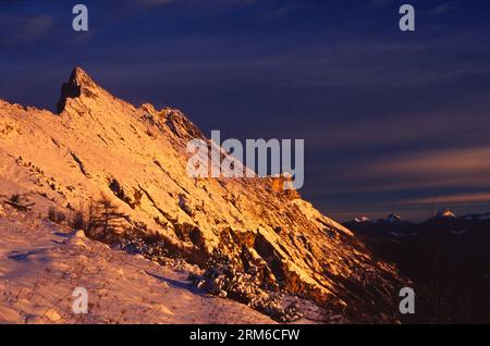 ISERE (38). PARC NATUREL DU VERCORS. ROC CORNAFION (2049M) Stockfoto