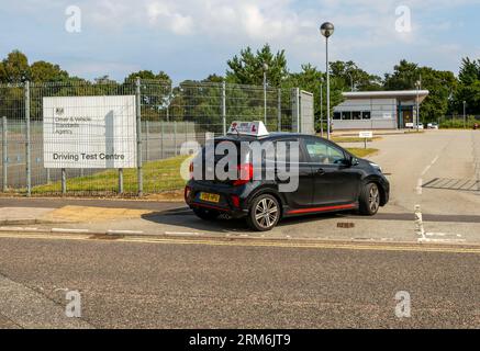 Driving Test Centre, Ransomes Industrial Park, Ipswich, Suffolk, England, britische Agentur für Fahrer- und Fahrzeugstandards Stockfoto